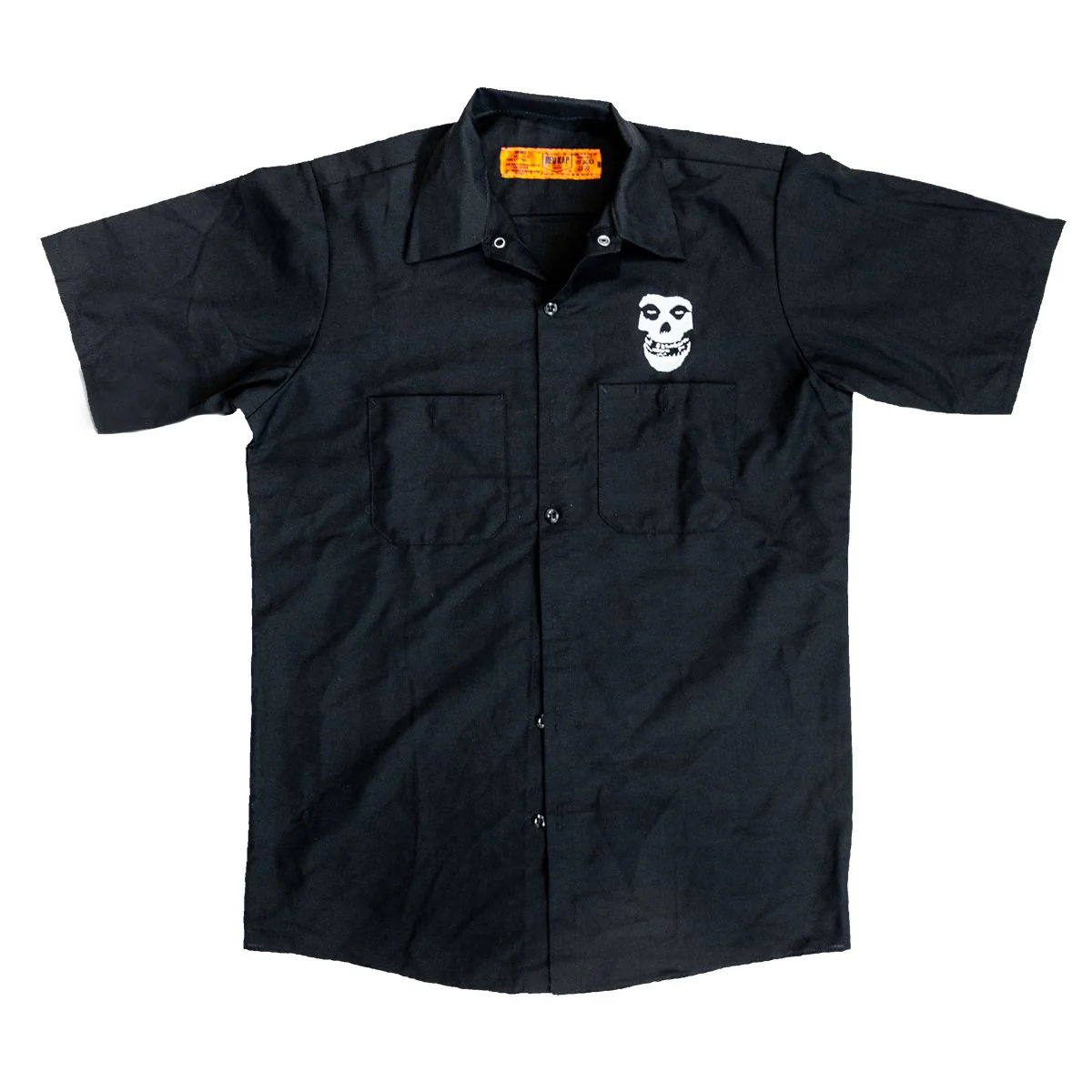 Misfits Embroidered Fiend Skull Work Shirt - Image 2
