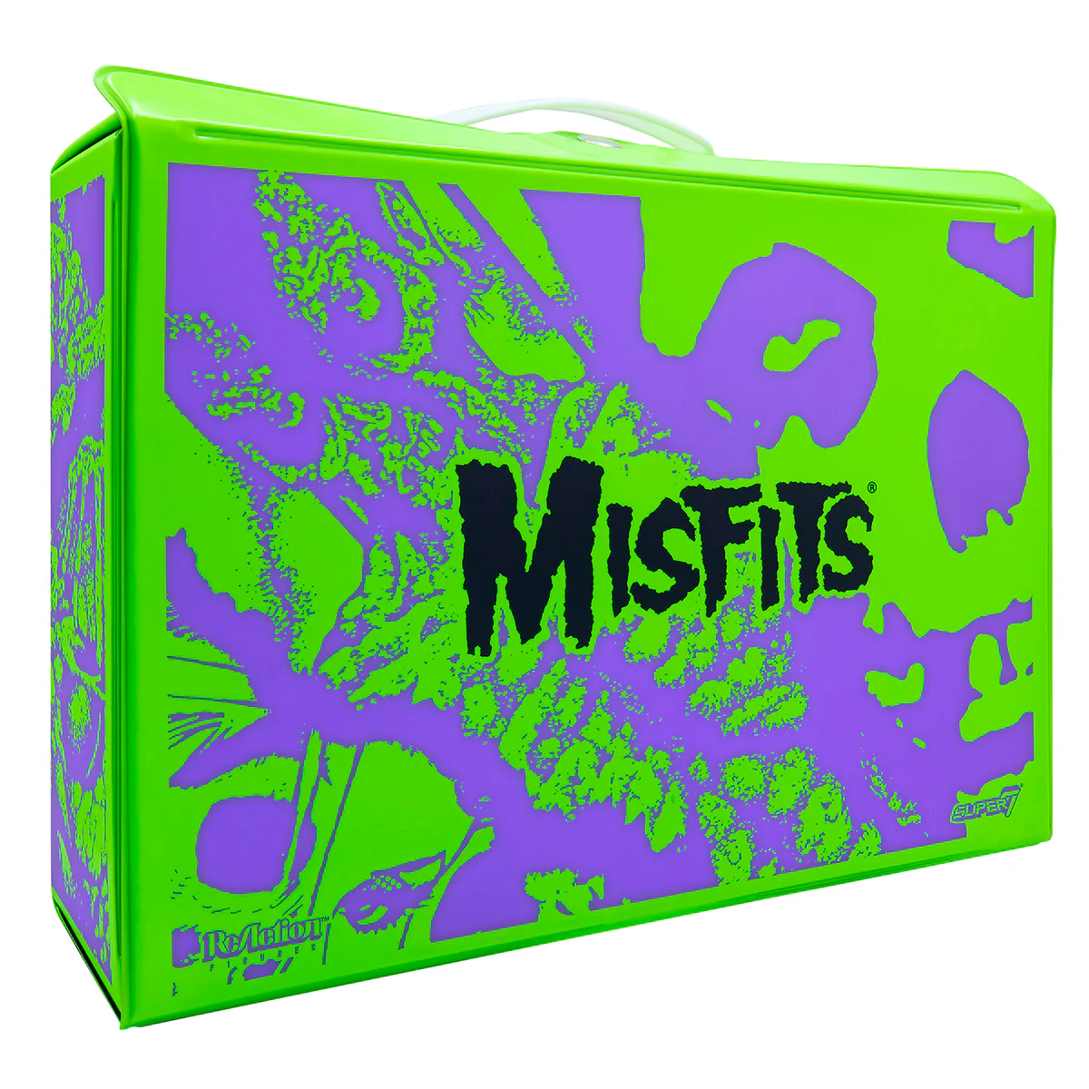 Misfits ReAction Figure Neon Green & Purple Carry Case with Exclusive Fiend Figure - Image 3