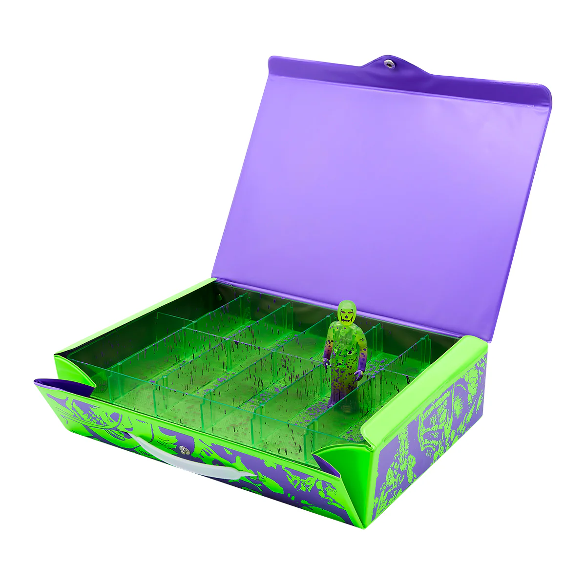Misfits ReAction Figure Neon Green & Purple Carry Case with Exclusive Fiend Figure - Image 4